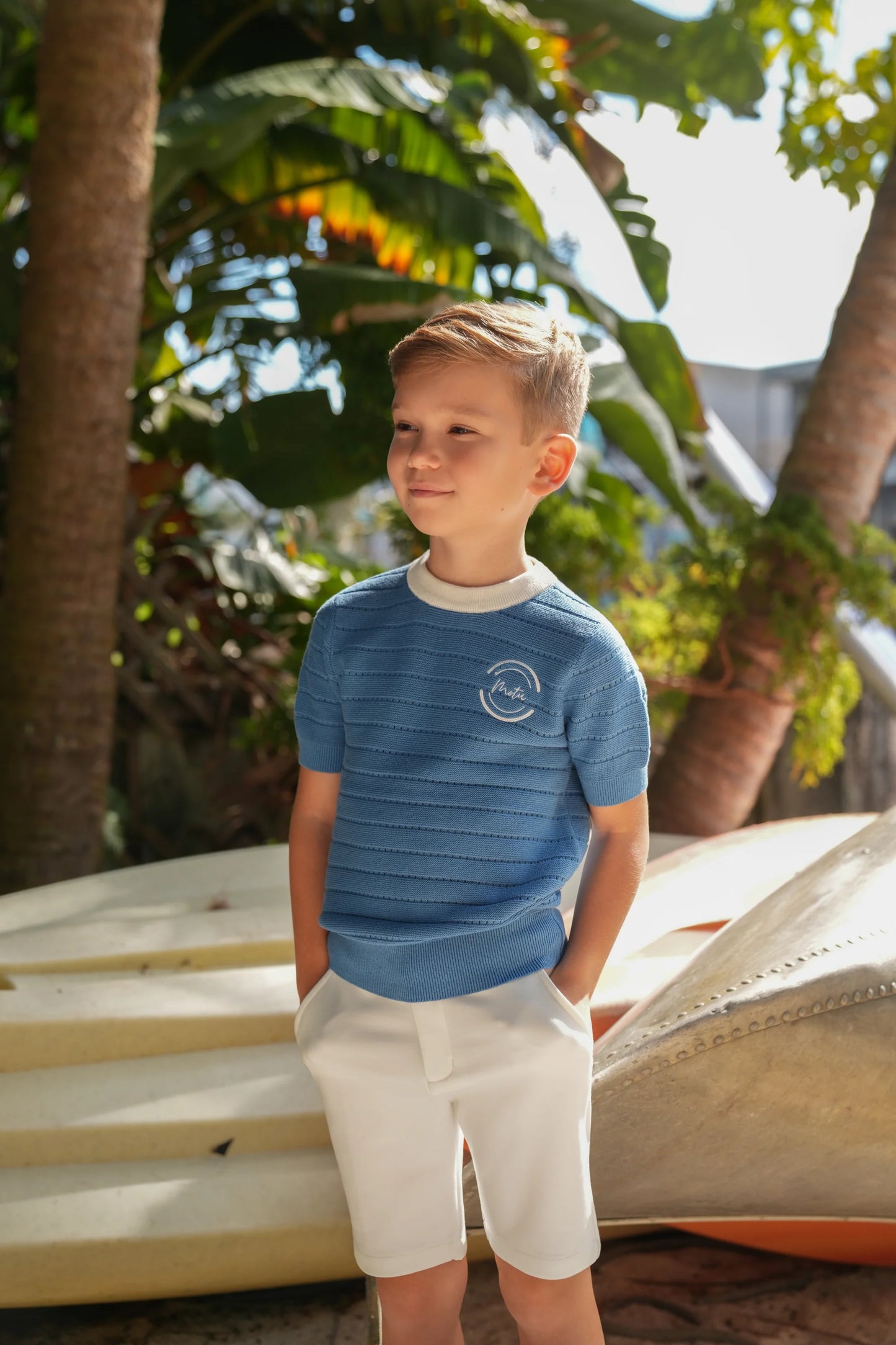 True Blue Zeke Emblem Sweater