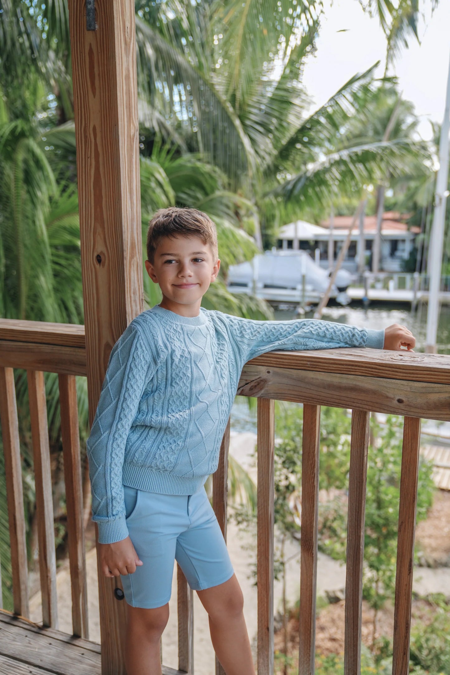 True Blue Penn Mix Knit Sweater
