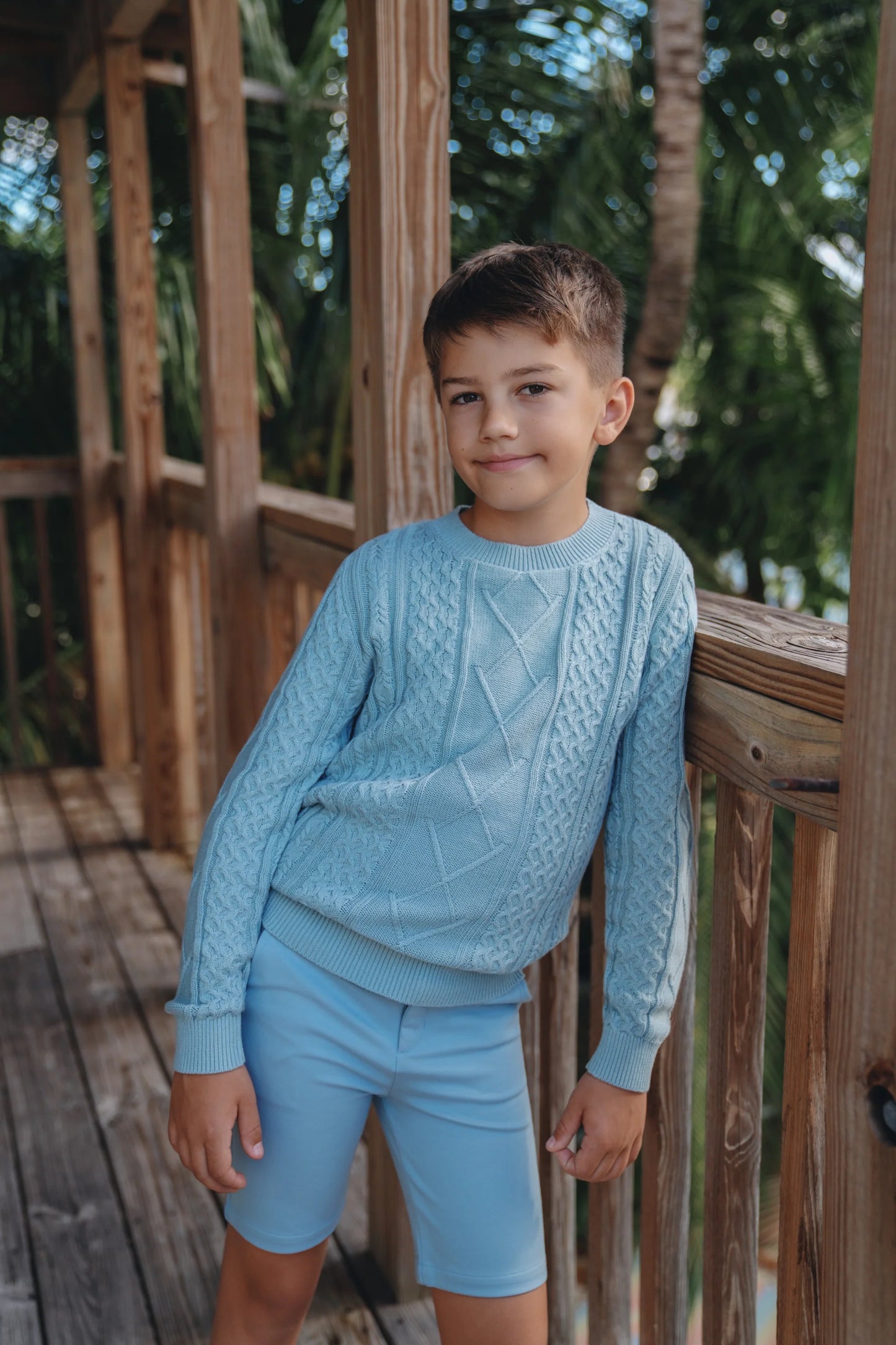 True Blue Penn Mix Knit Sweater