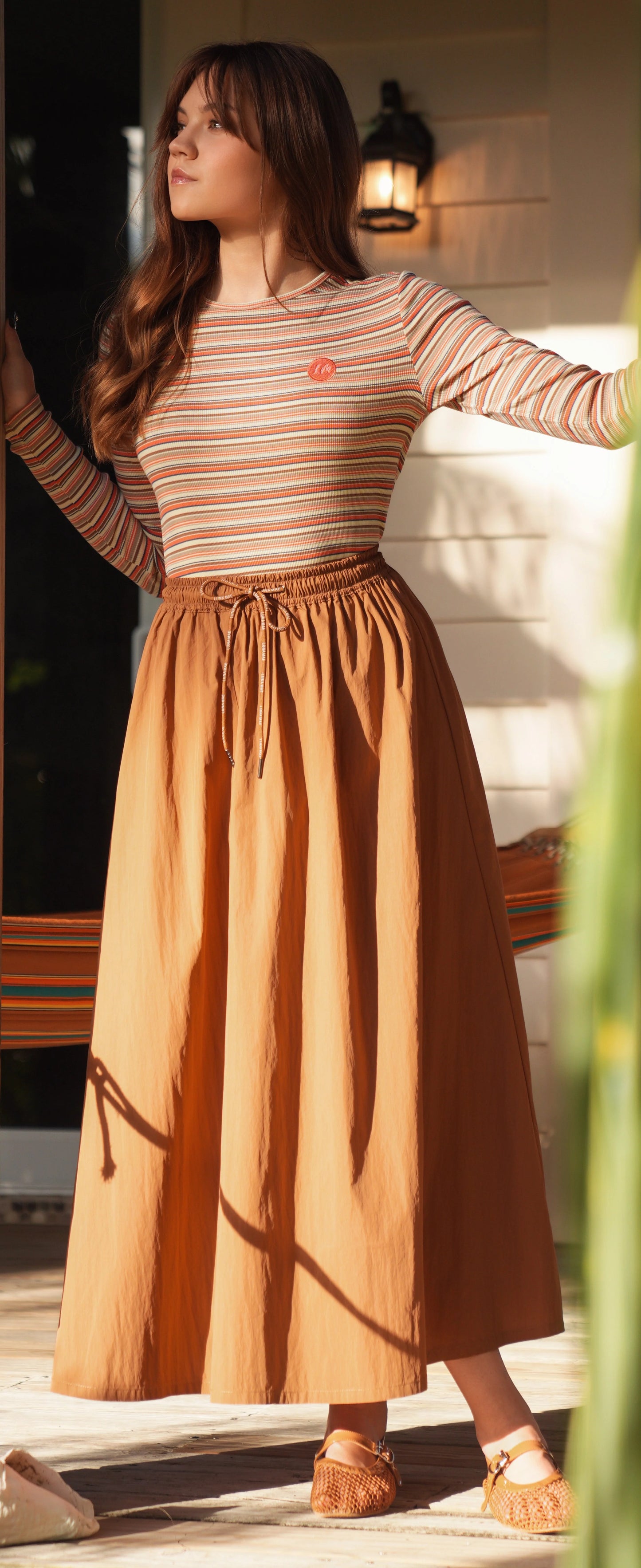 Cognac Noah Skirt