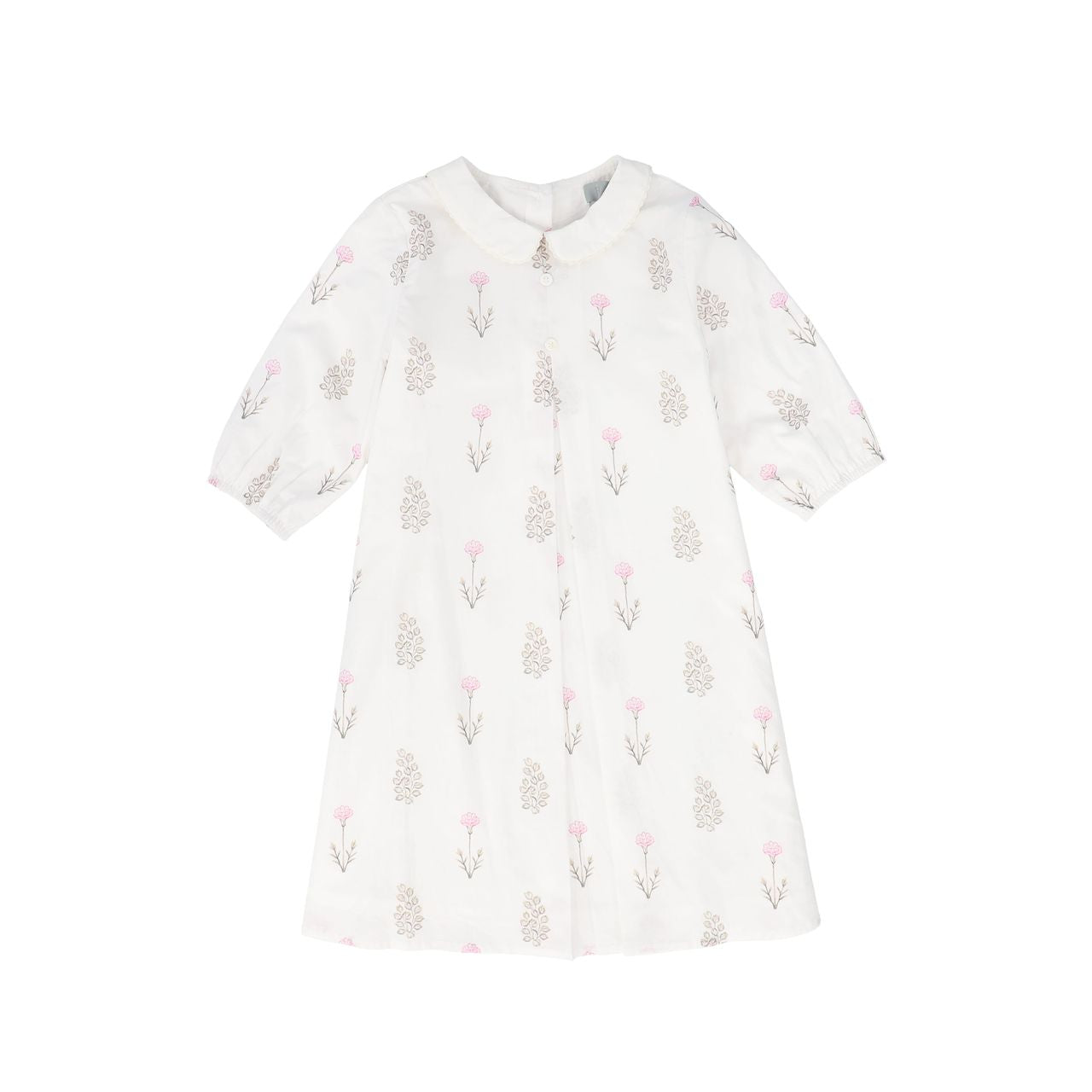 Scattered Floral Collar Dress