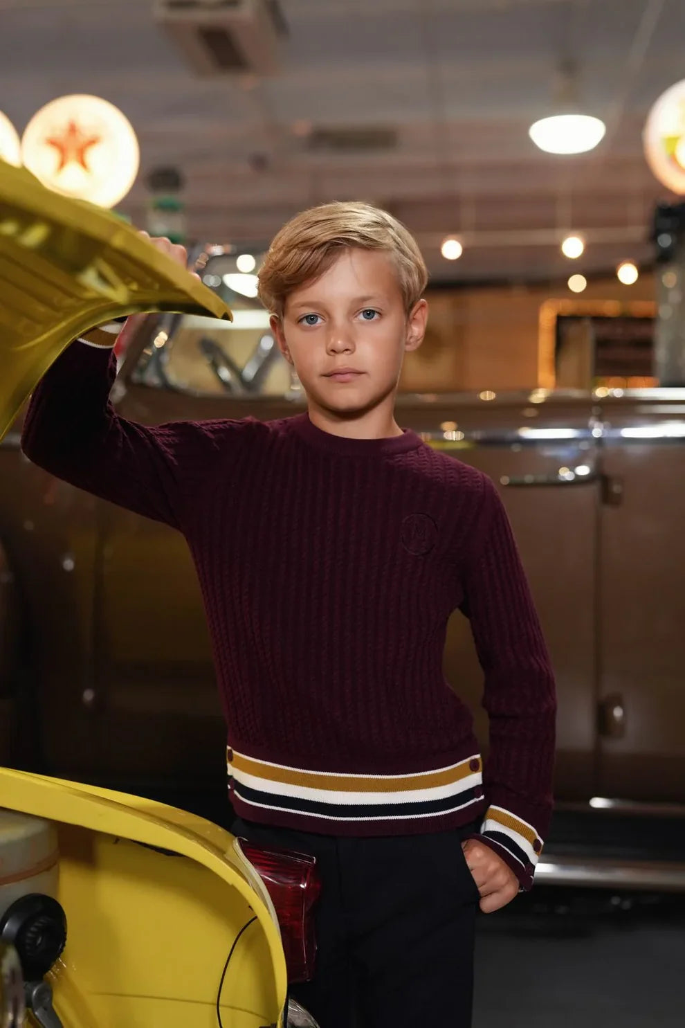 Wells Wine Sweater