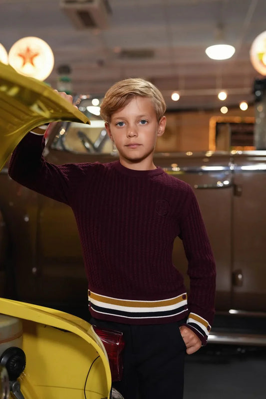 Wells Wine Sweater