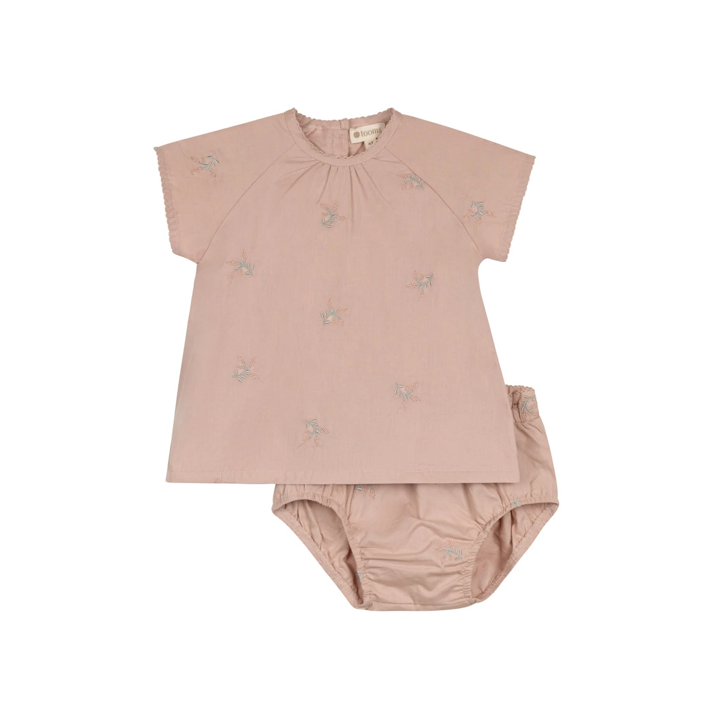 Pink Floral Embroidered Collection 2 Piece Set