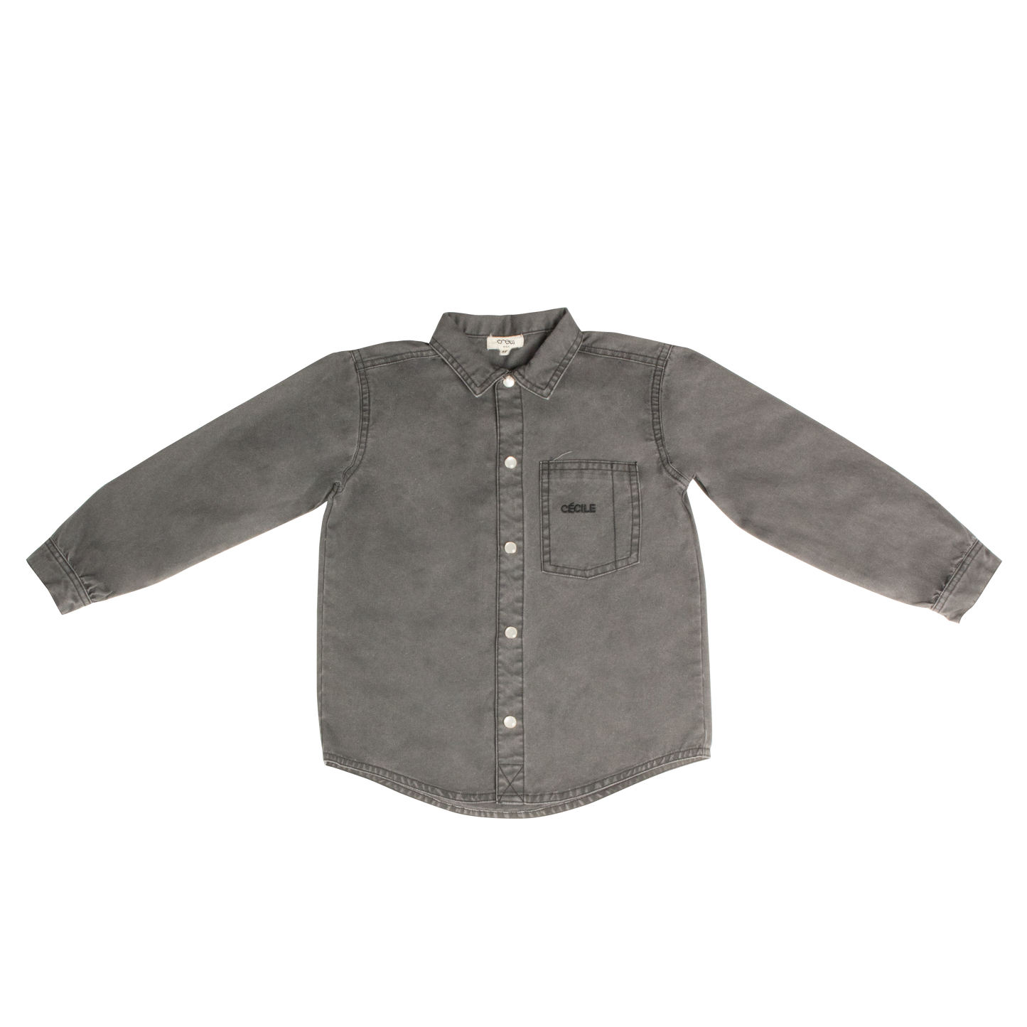 Grey Denim Wash Shirt