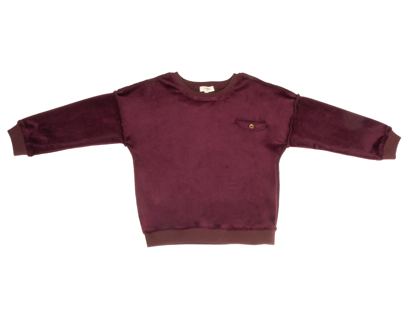 Wine Velour Top