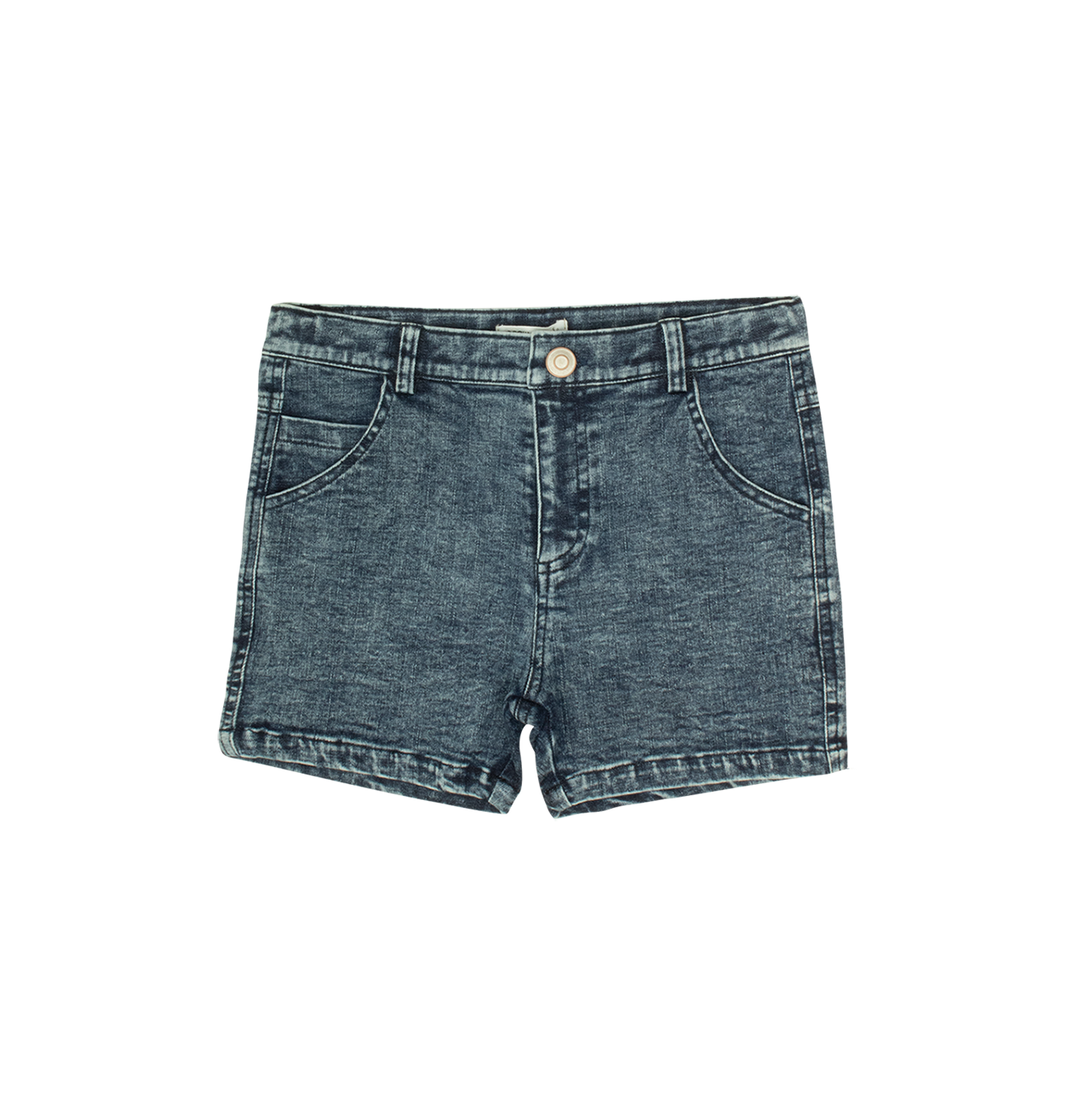 Navy Jean Wash Shorts