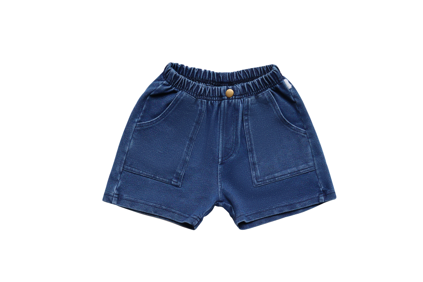 Dark Blue Jean Stretch Shorts