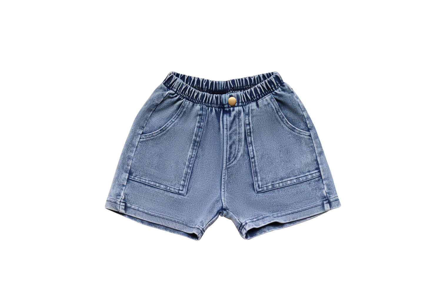 Light Blue Jean Stretch Shorts