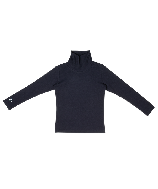 Navy Louise Rib Turtleneck