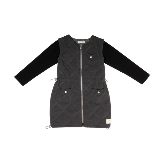 Black Lyla Quilted Dress
