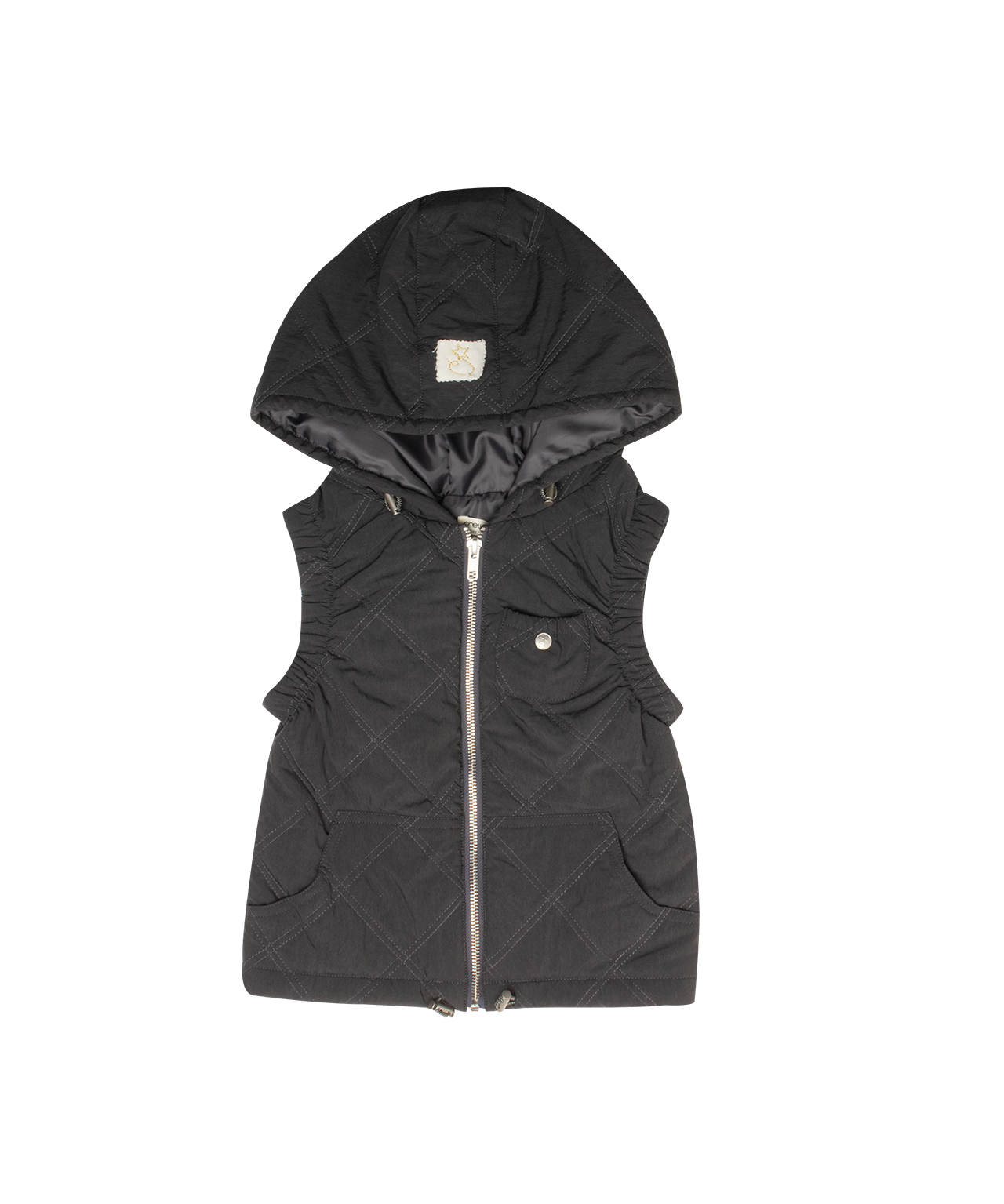 Black Lyla Quilted Vest