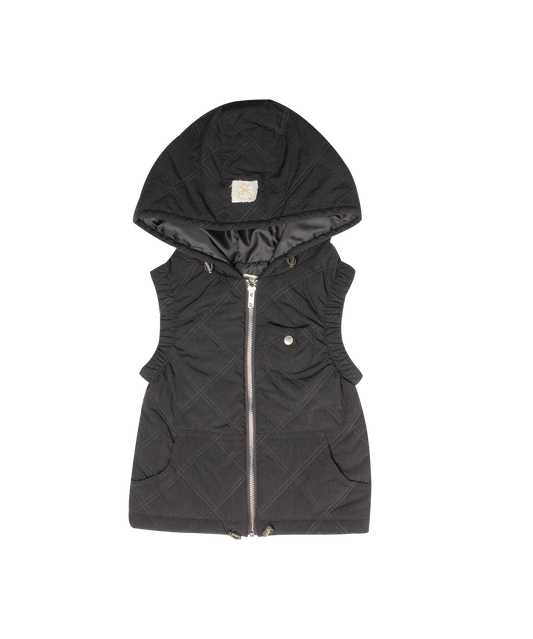 Black Lyla Quilted Vest