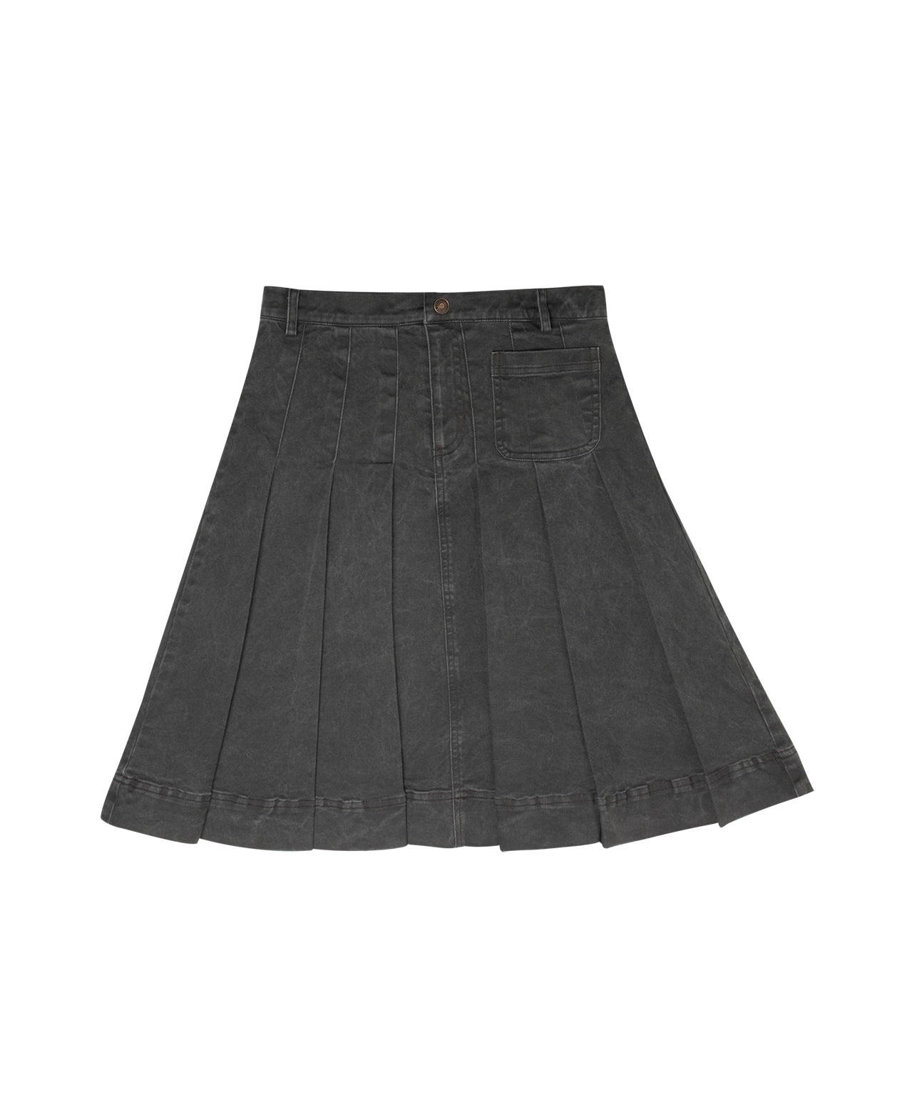 Grey Gracie Denim Skirt