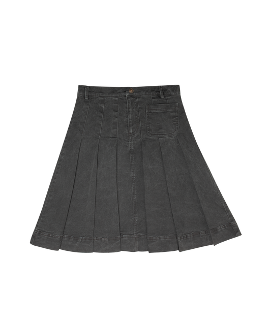 Grey Gracie Denim Skirt