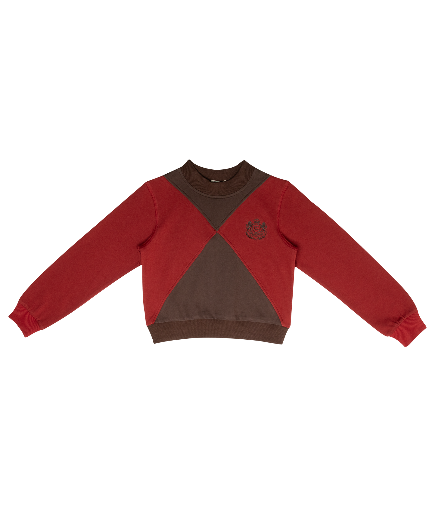 Brown Gia Colorblock Sweatshirt