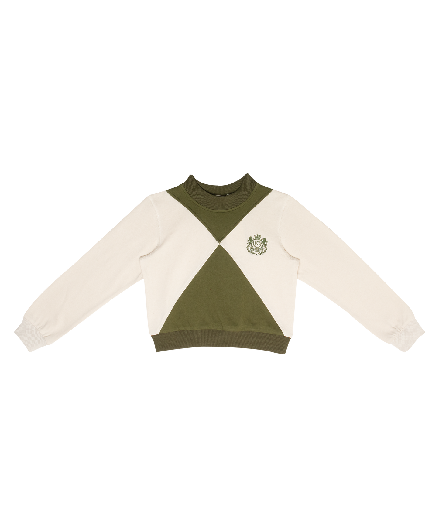 Green Gia Colorblock Sweatshirt