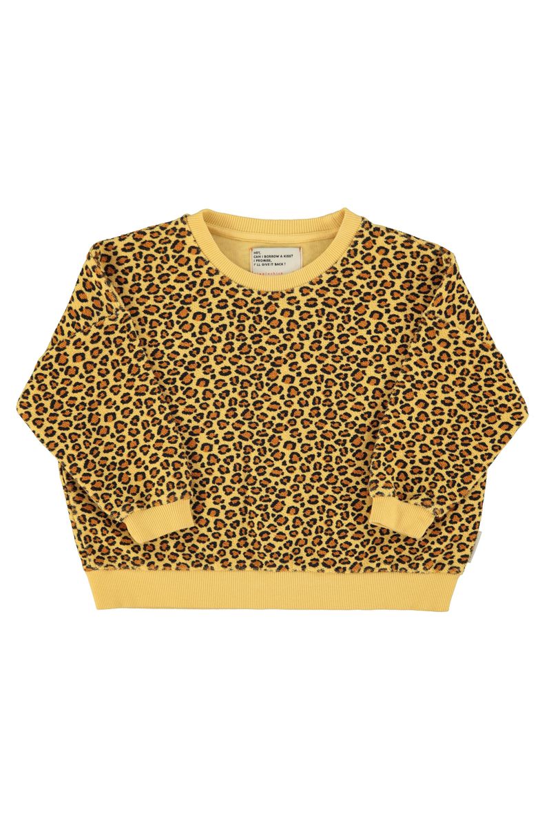 Mustard Animal Print Sweatshirt