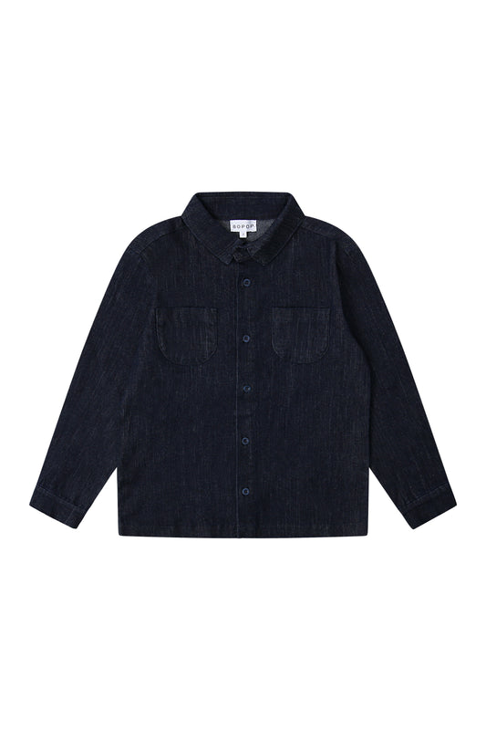 Denim Button Down Blouse