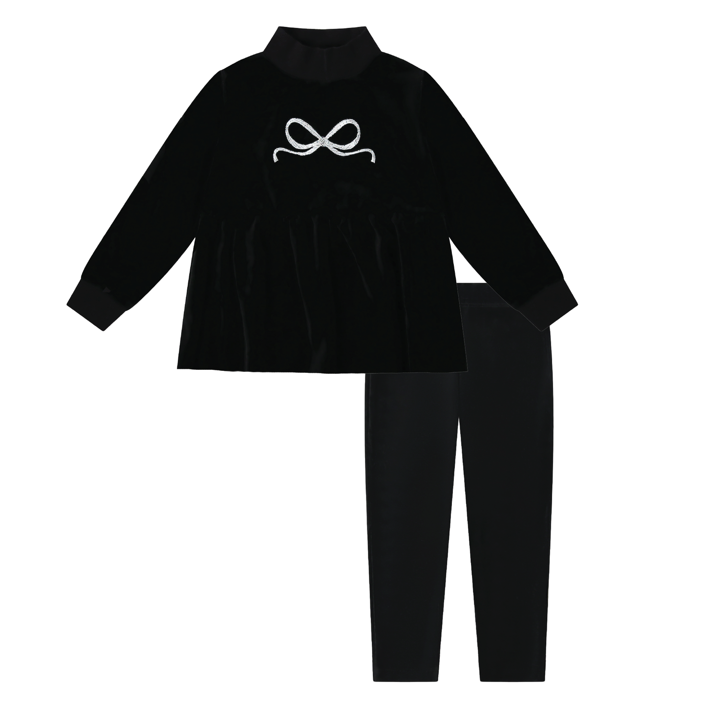Embroidered Bow - Lounge Set
