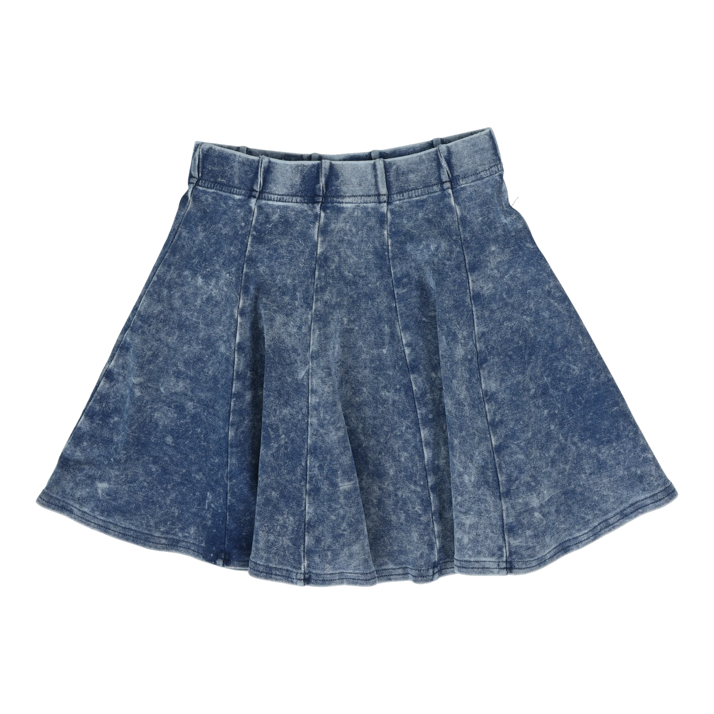 Panel Skirt Blue Wash