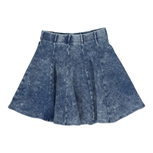 Panel Skirt Blue Wash