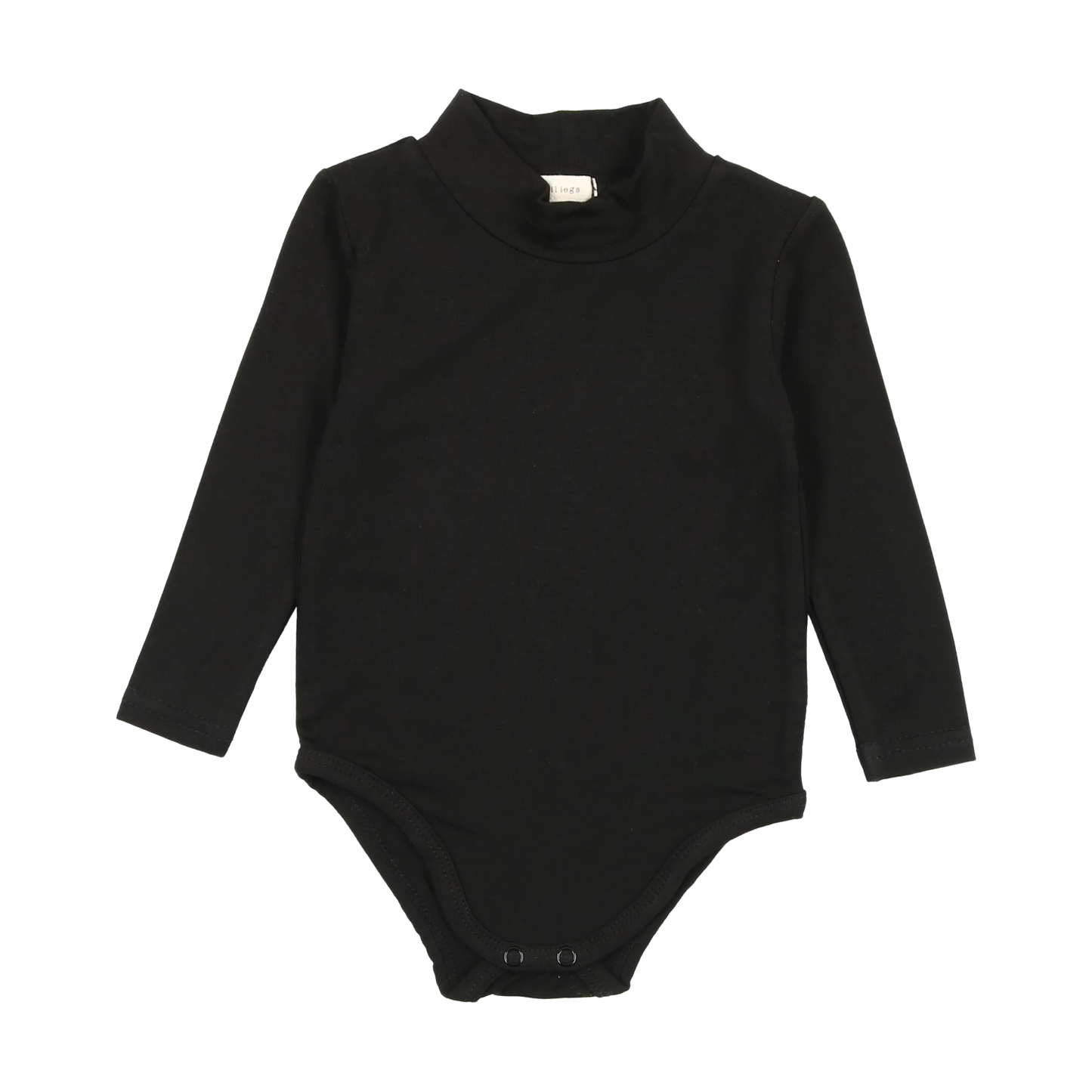 Bamboo Mockneck Onesie Black