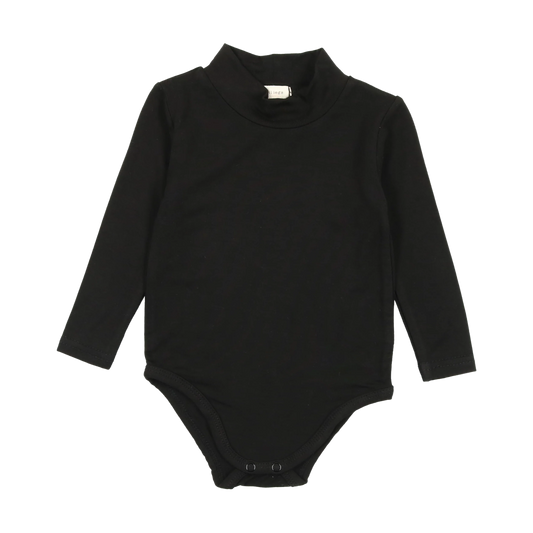Bamboo Mockneck Onesie Black