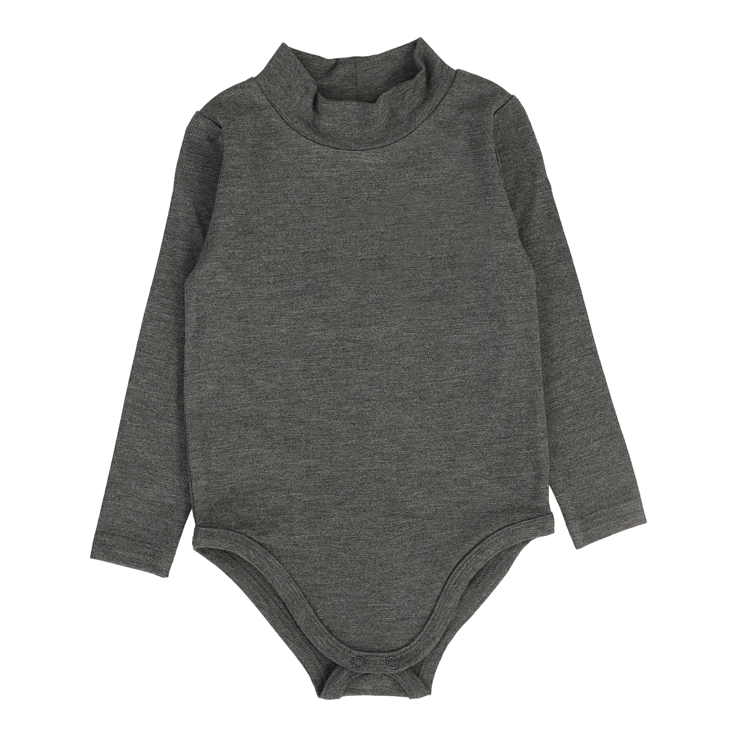 Bamboo Mockneck Onesie Mid Grey