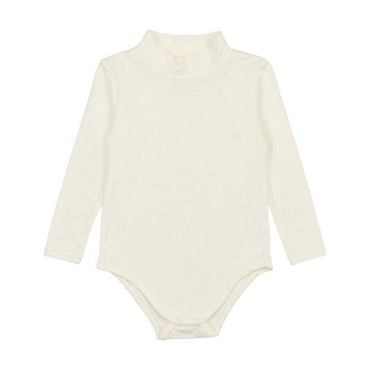 Bamboo Mockneck Onesie Off White