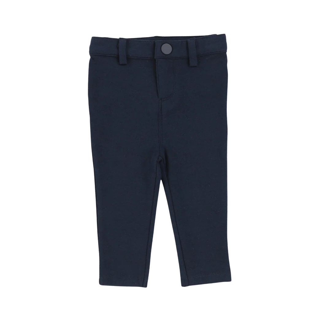Knit Pants Without Seam Navy