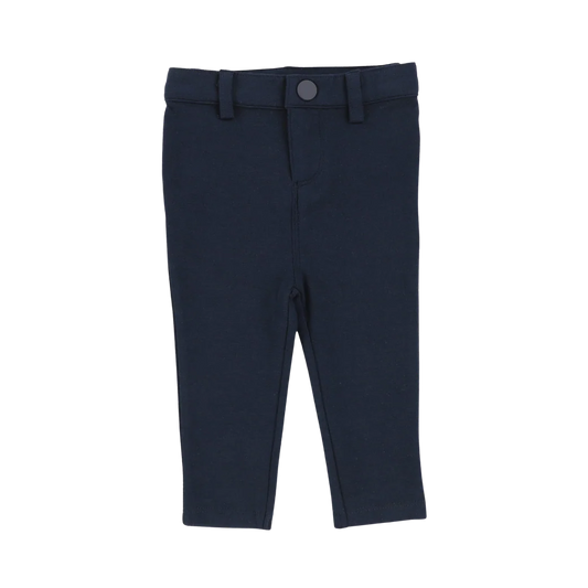 Knit Pants Without Seam Navy