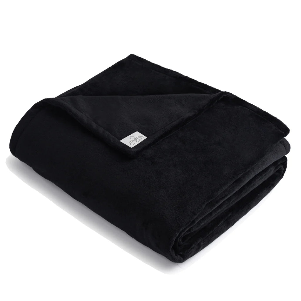 BiggerBee Throw Blanket - Black