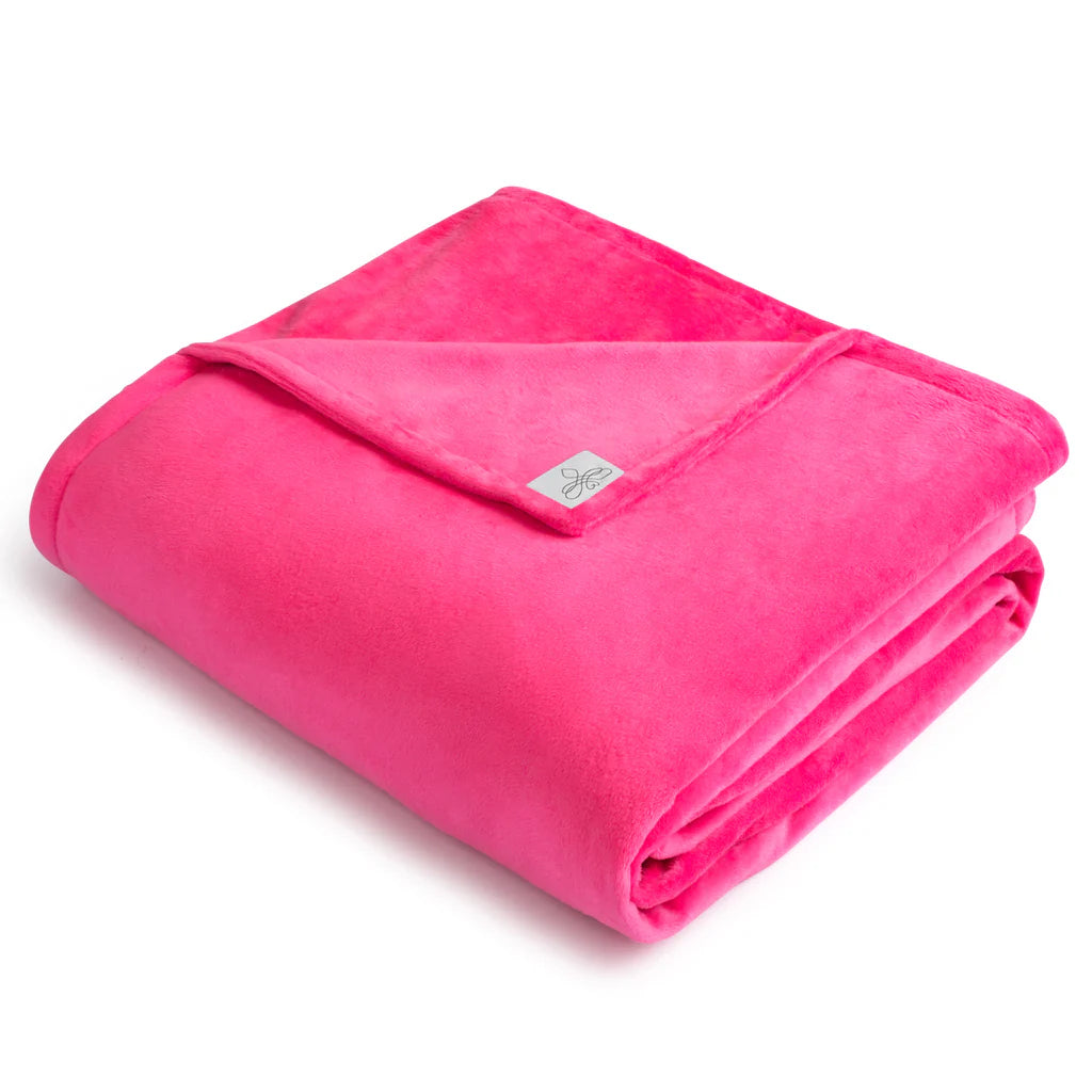 BiggerBee Throw Blanket - Hot Pink