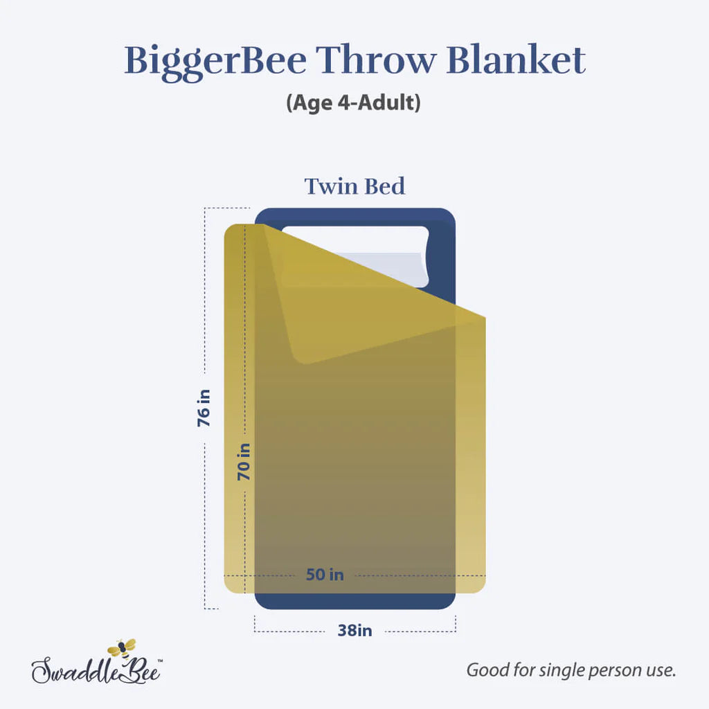 BiggerBee Throw Blanket - Charcoal