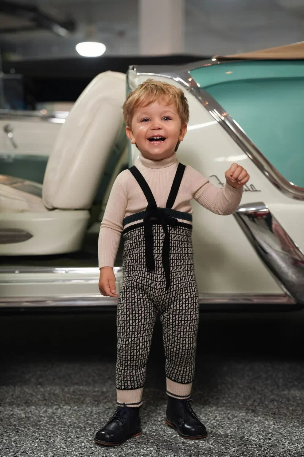 Rowan Teal Knit Overall Leggings