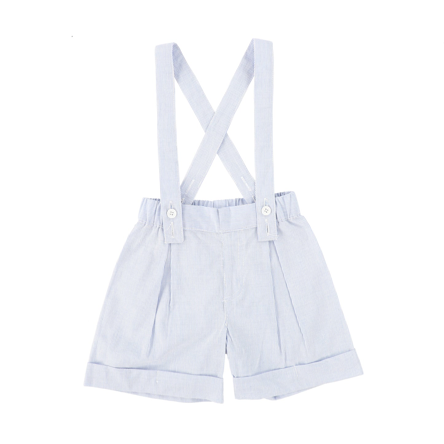 Thin Striped Suspender Shorts