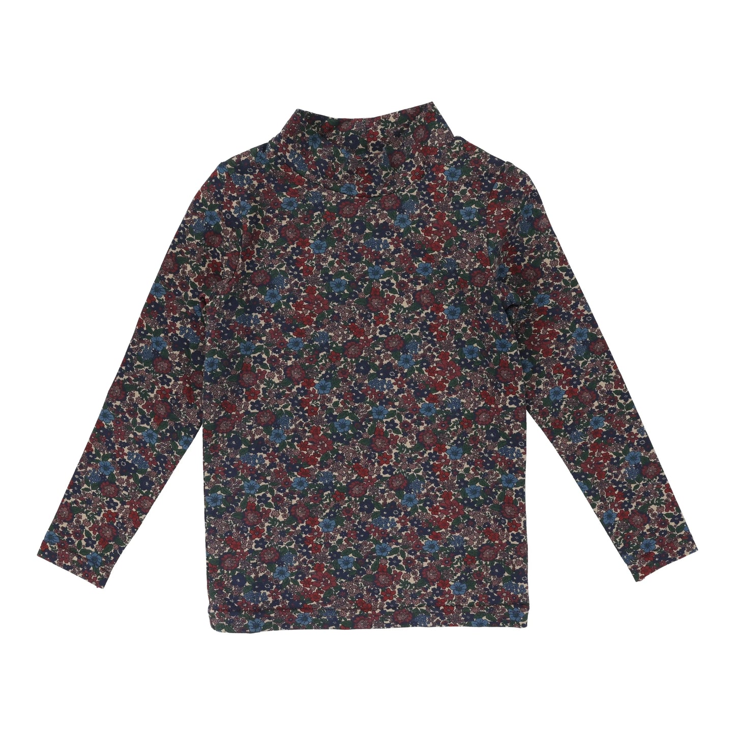 PRINTED MOCKNECK FLORAL ALL OVER