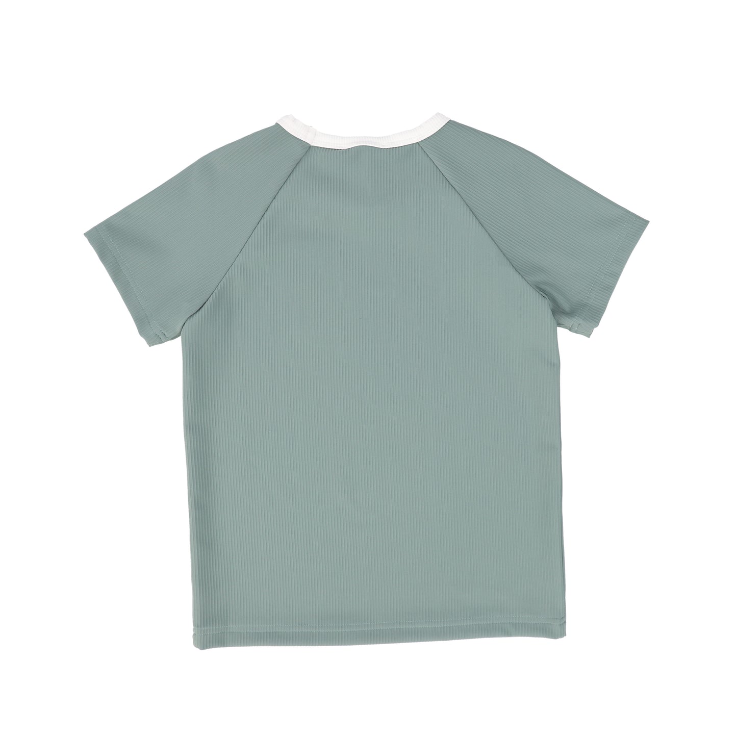 Ribbed Crew Neck Tee- Sage