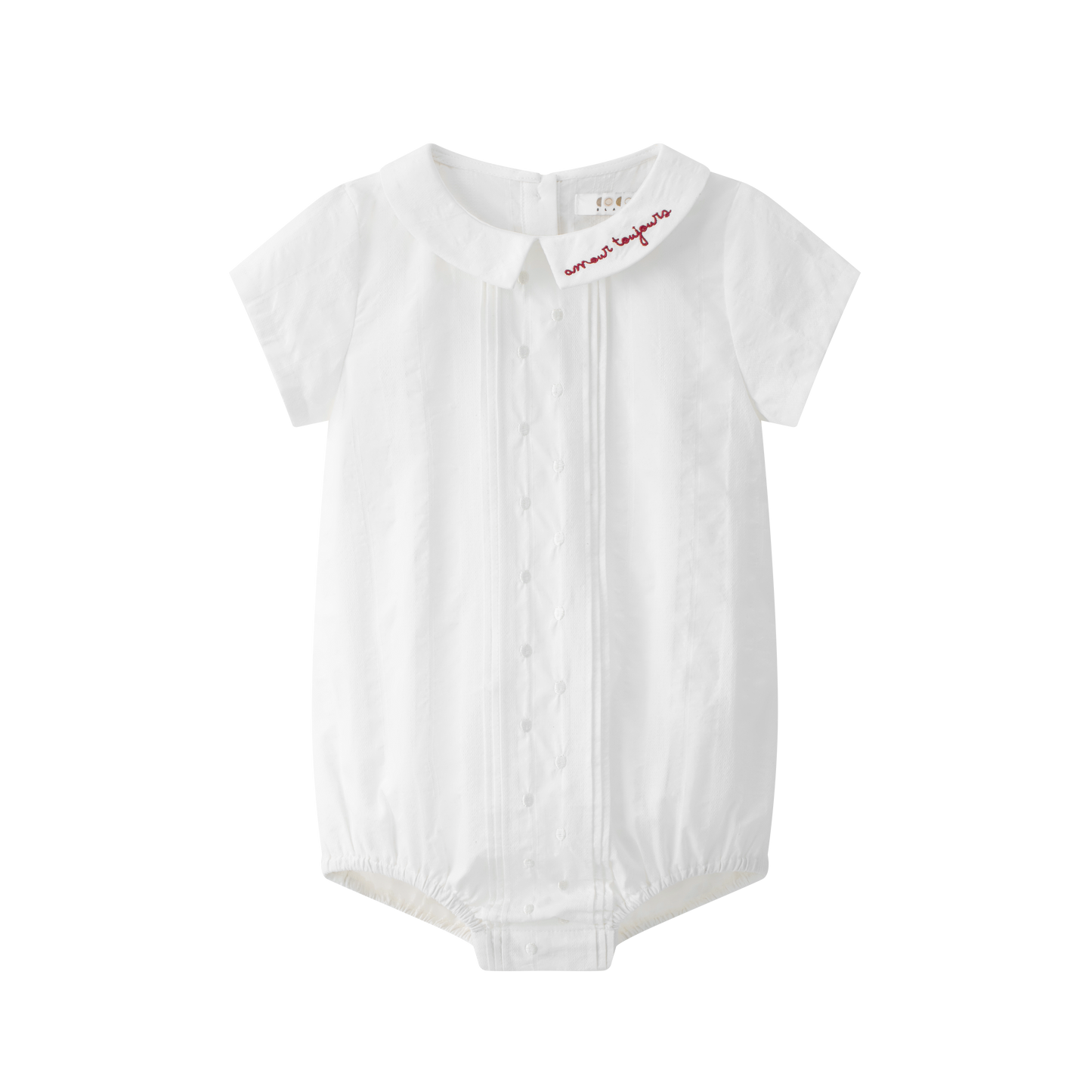 White Peter pan Romper