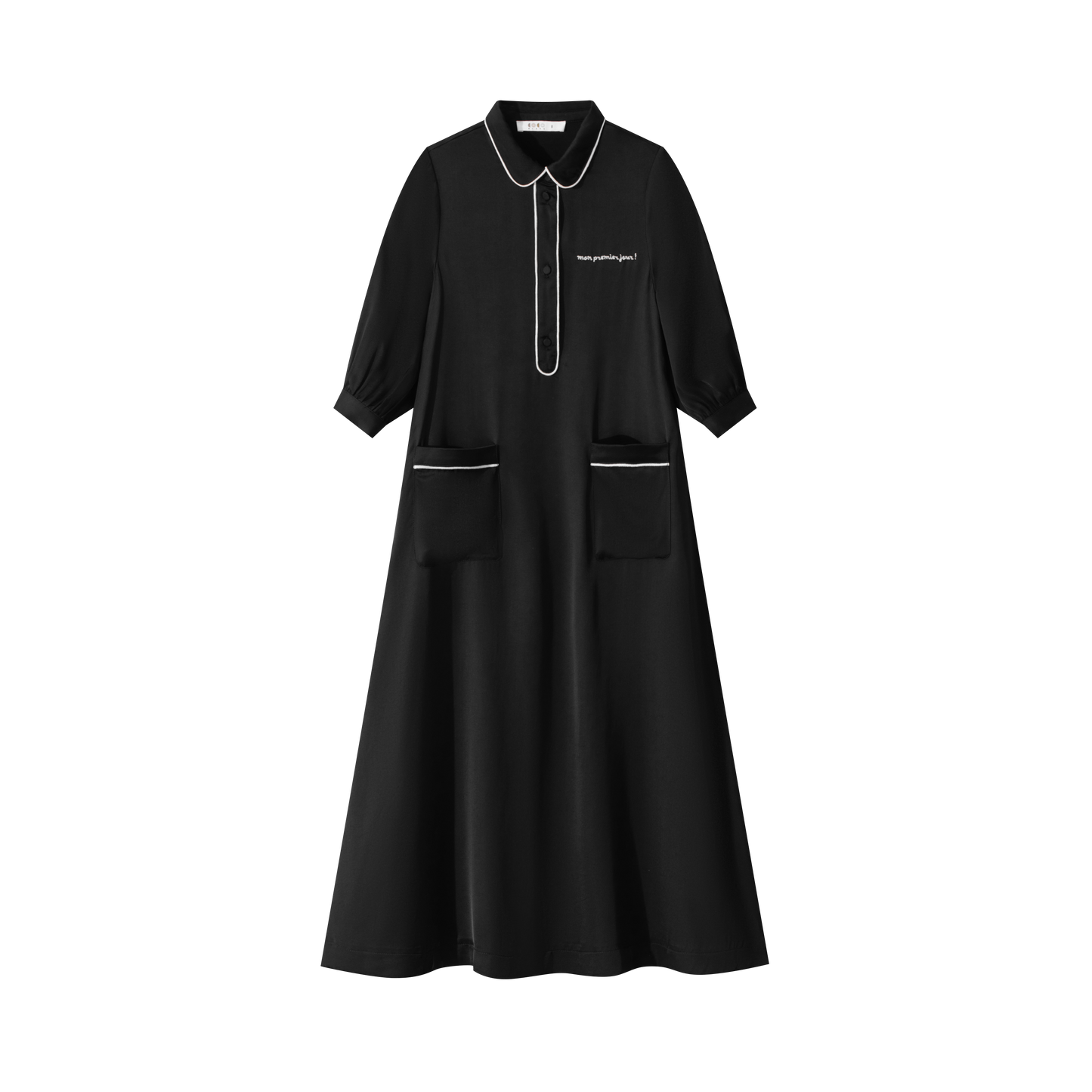 Silk Shirt Dress Maxi