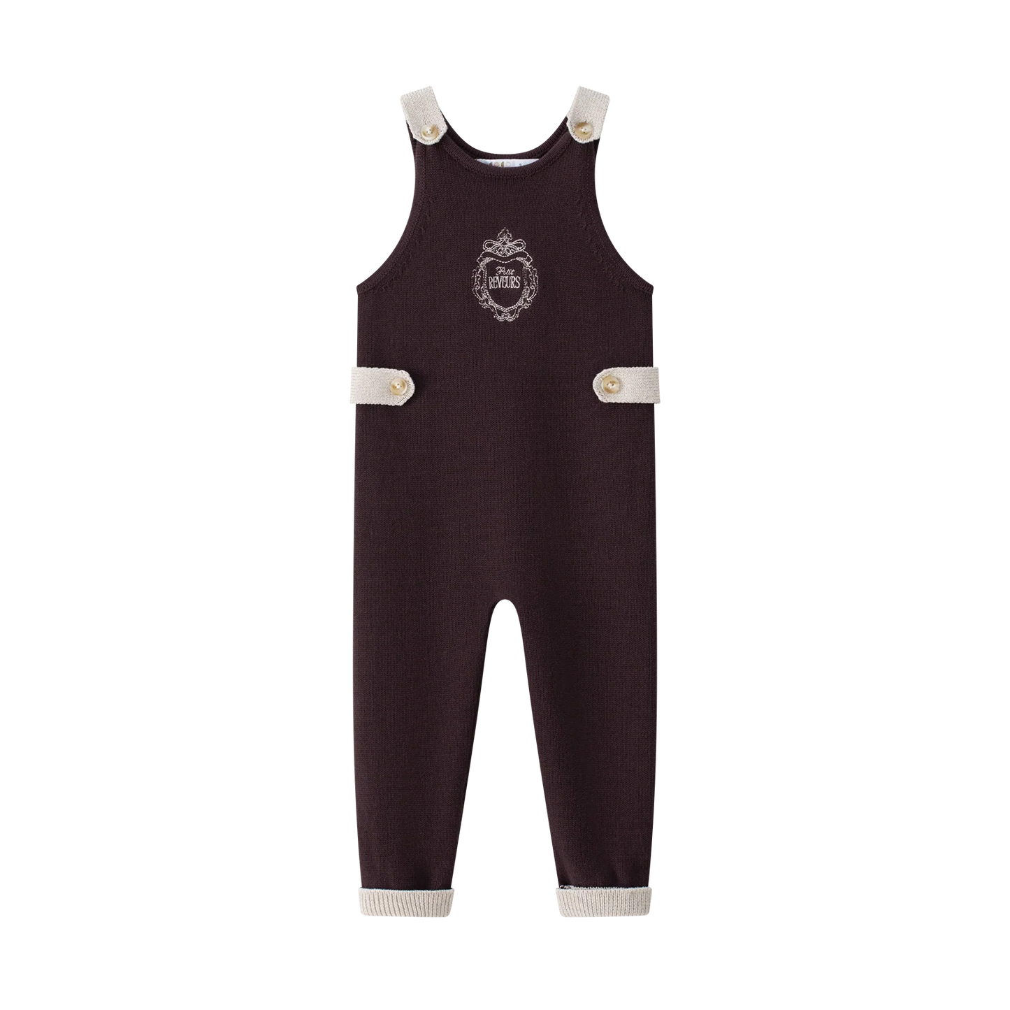 Long Knit Romper - Burgundy