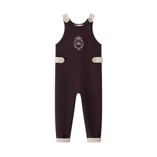 Long Knit Romper - Burgundy