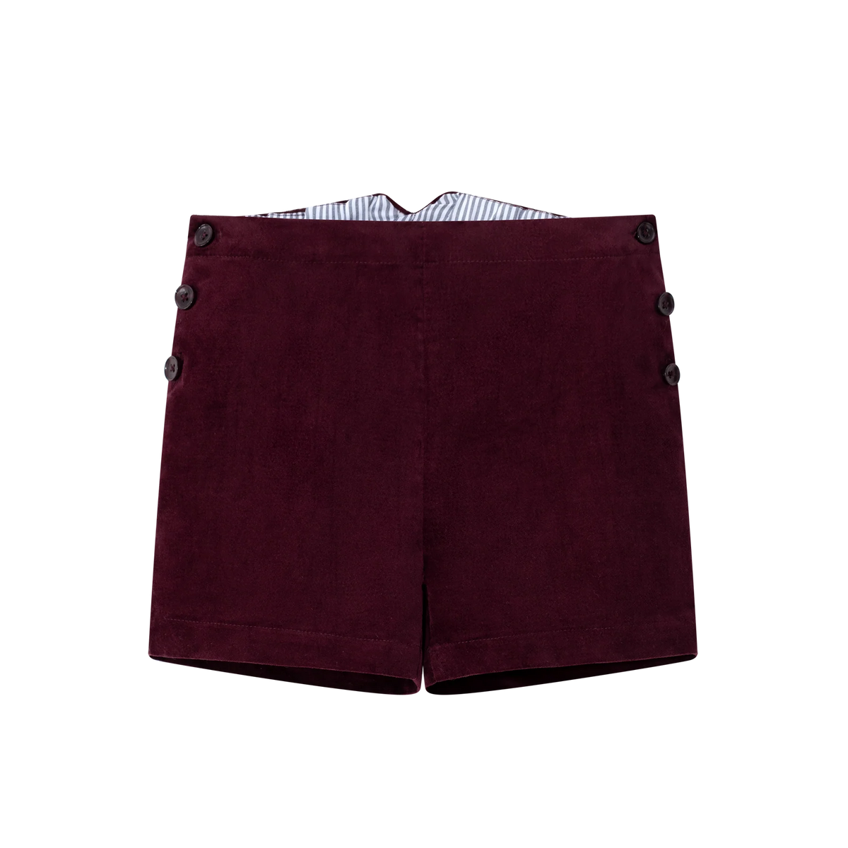 Double Breasted Shorts - Burgundy
