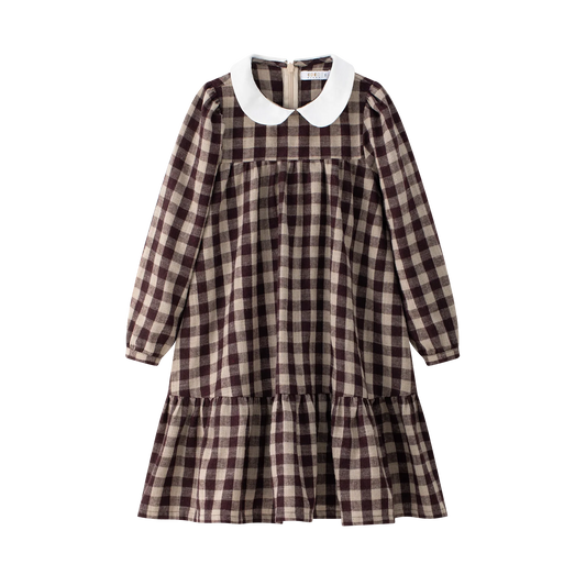 Burgundy Dress - Burgundy Plaid