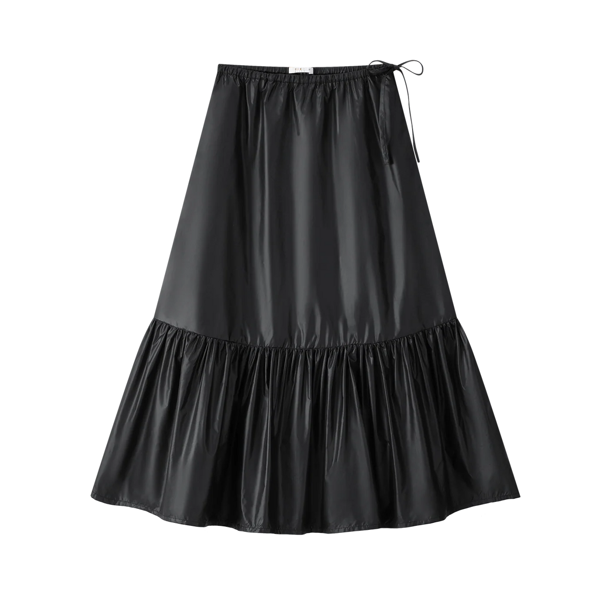 Thin Taffeta Skirt - Black