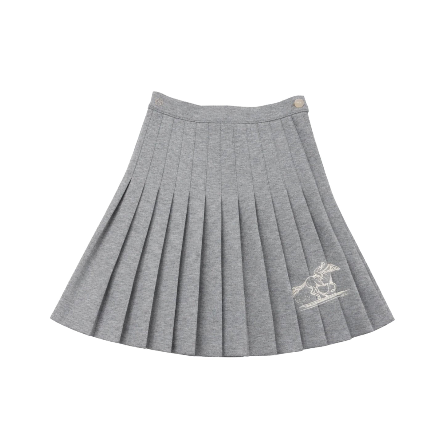 Grey Selena Pleated Skirt