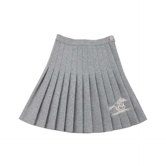 Grey Selena Pleated Skirt