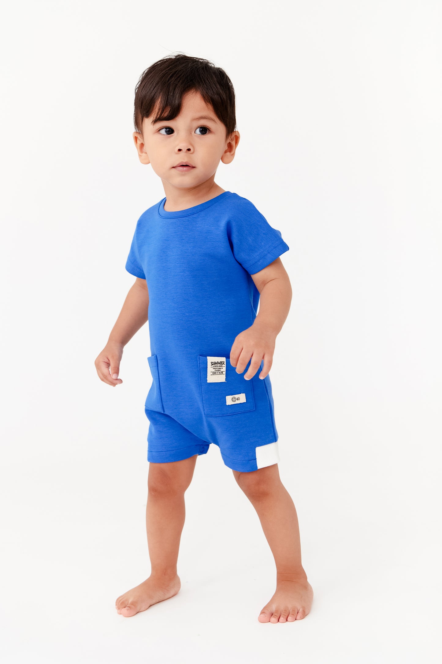 Cobalt Cotton Romper