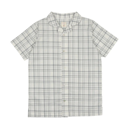 Collar Shirt- Light Blue Plaid